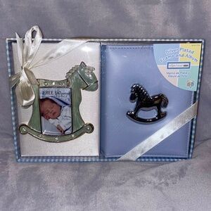 Bright Future Silver Plated Baby Frame & Photo Album